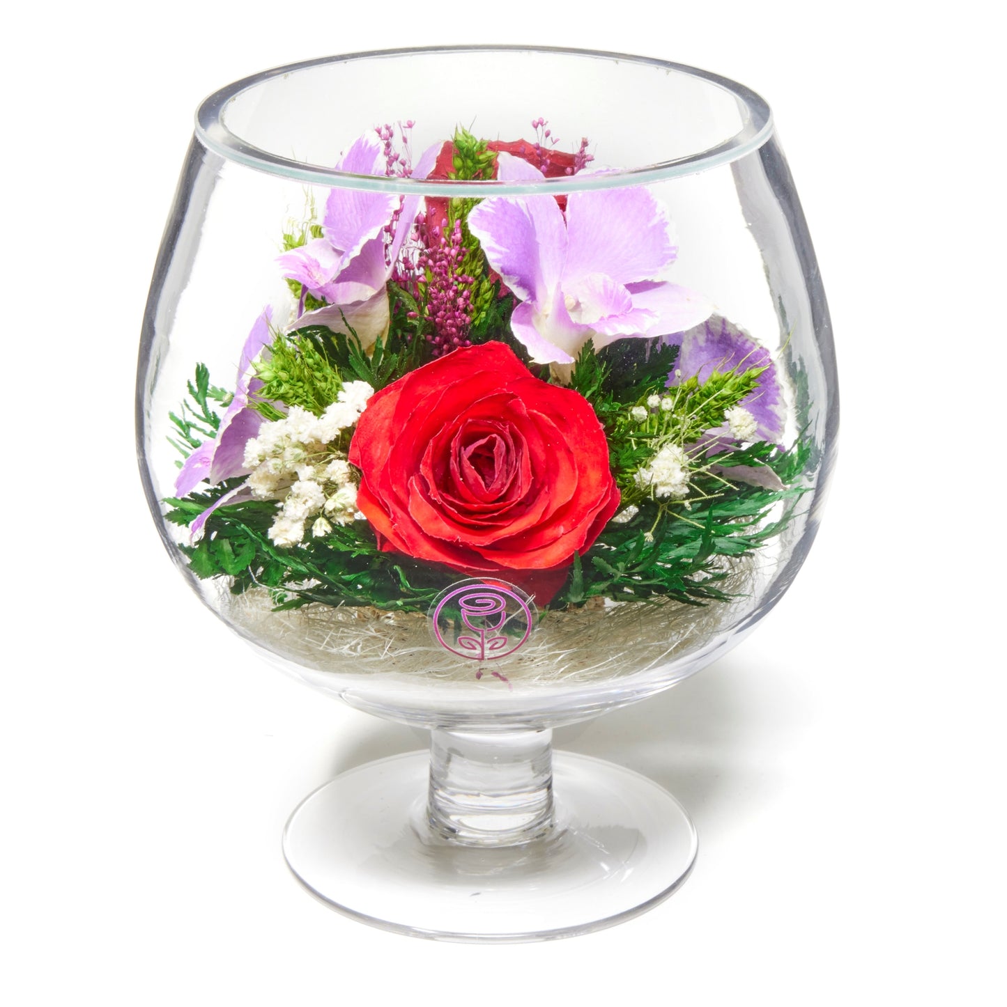 Radiant Kaleidoscope: A Burst of Vibrant Blooms in One Bouquet of Mixed Orchids and Roses
