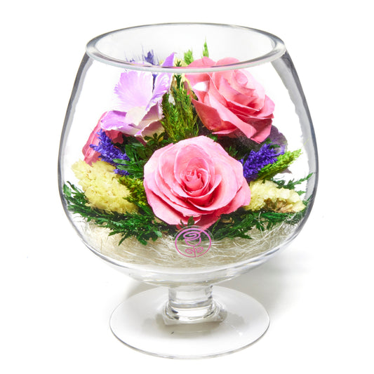 Radiant Kaleidoscope: A Burst of Vibrant Blooms in One Bouquet of Mixed Orchids and Roses