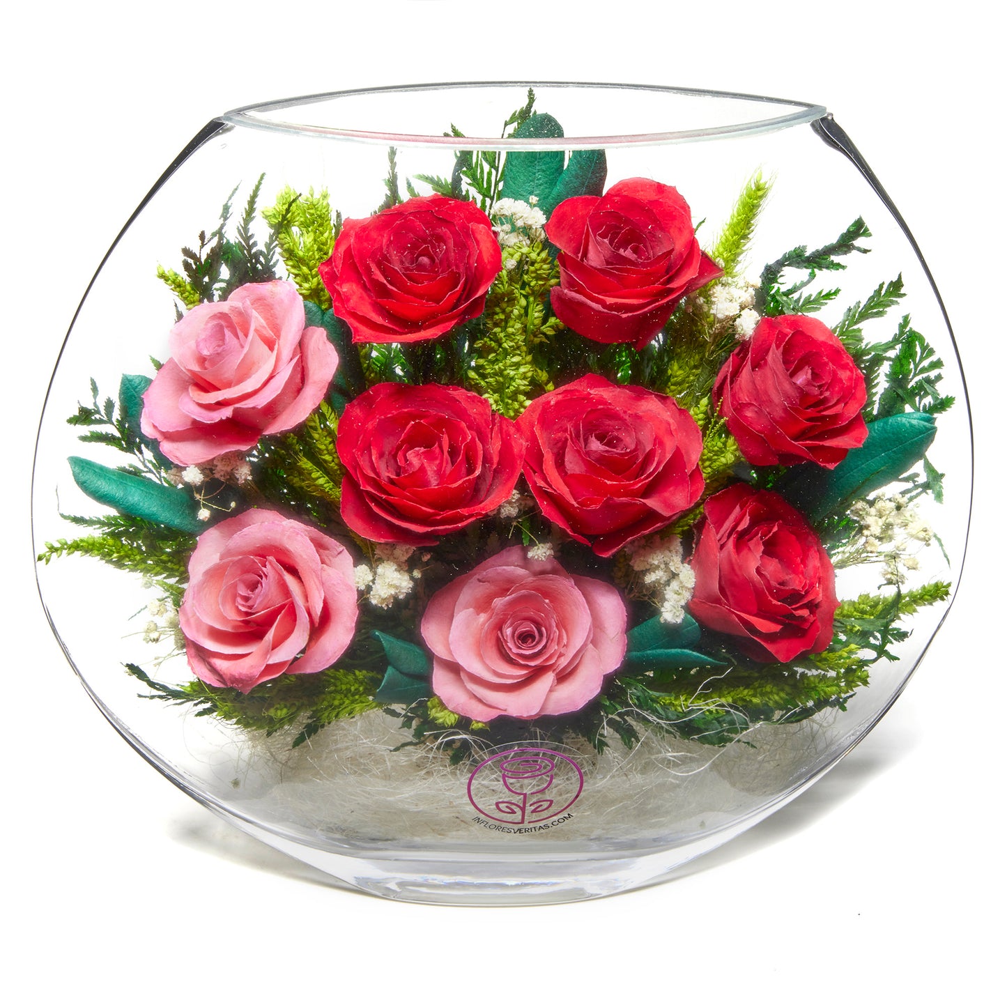 Roses Bouquet Wonderland: Enchanting World of Pink & Red Roses