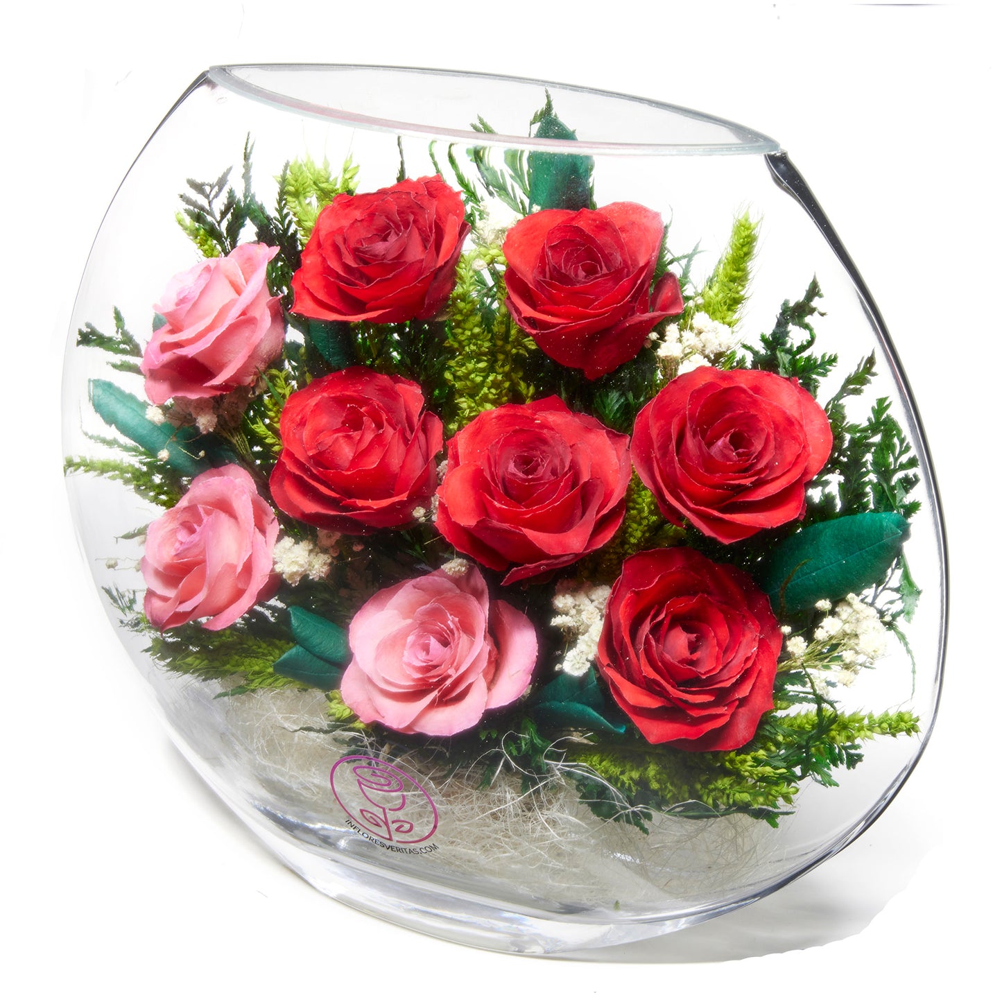 Roses Bouquet Wonderland: Enchanting World of Pink & Red Roses